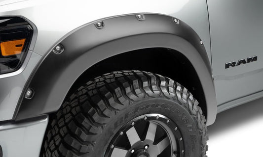 Bushwacker - Bushwacker 19-22 Dodge Ram 1500 Pocket Style Front Flares 2pc - Black - Demon Performance