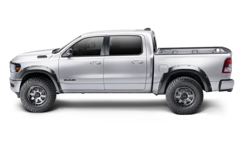 Bushwacker - Bushwacker 19-22 Dodge Ram 1500 Pocket Style Front Flares 2pc - Black - Demon Performance