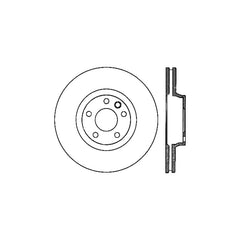 Stoptech - Centric Premium 03-18 Porsche Cayenne Front Right CRYO-STOP Rotor - Demon Performance