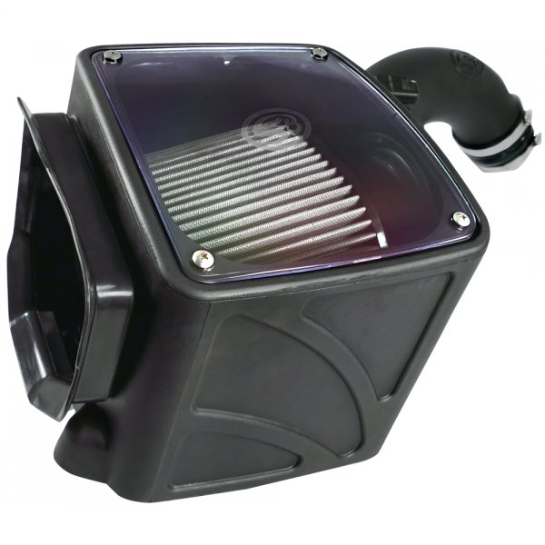 S&B - Cold Air Intake For 04 - 05 Chevrolet Silverado GMC Sierra V8 - 6.6L LLY Duramax Dry Extendable White S&B - Demon Performance