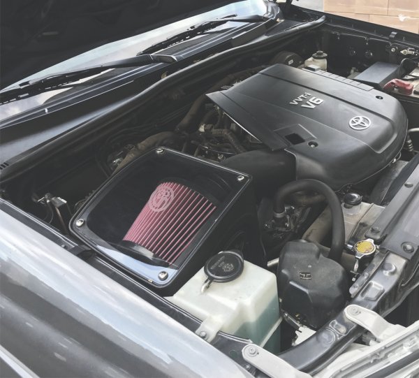 S&B - Cold Air Intake For 05 - 11 Toyota Tacoma 4.0L Oiled Cotton Cleanable Red S&B - Demon Performance