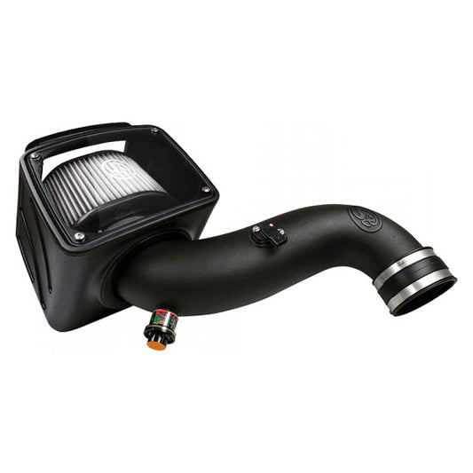 S&B - Cold Air Intake For 07 - 10 Chevrolet Silverado GMC Sierra V8 - 6.6L LMM Duramax Dry Extendable White S&B - Demon Performance