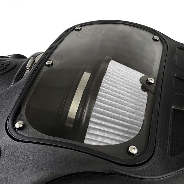 S&B - Cold Air Intake For 18 - 19 Ford F150 3.0L Powerstroke Diesel Dry Extendable White S&B - Demon Performance