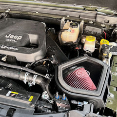 S&B - Cold Air Intake For 20 - 23 Jeep Wrangler / Gladiator 3.0L Ecodiesel Cotton Cleanable Red S&B - Demon Performance