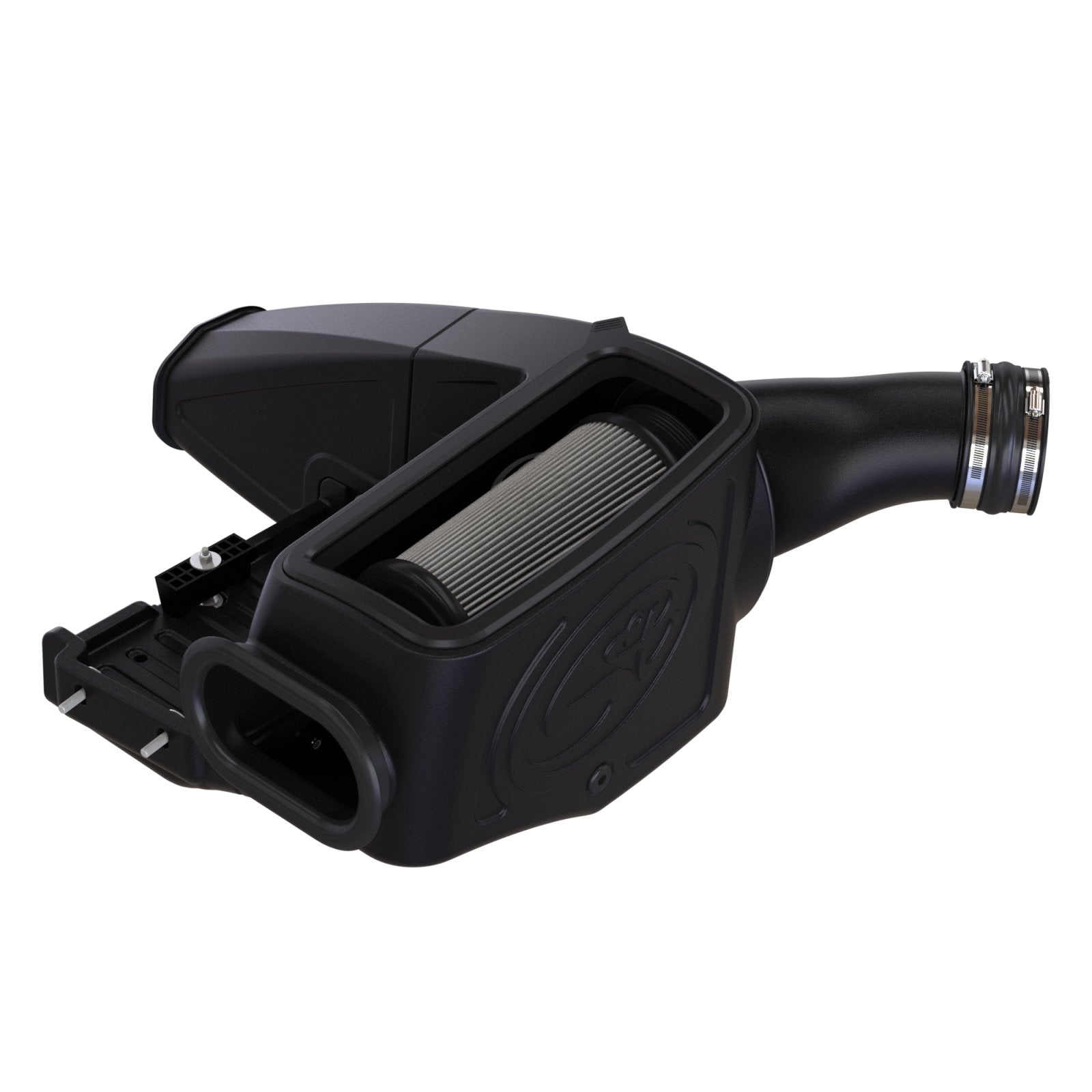 S&B - Cold Air Intake For 98 - 03 Ford F250 F350 F450 F550 V8 - 7.3L Powerstroke Dry Extendable White S&B - Demon Performance
