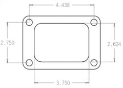 Cometic Gasket - Cometic Garrett T6 .010in Rubber Coated Stainless Turbo Inlet Flange Gasket - Demon Performance