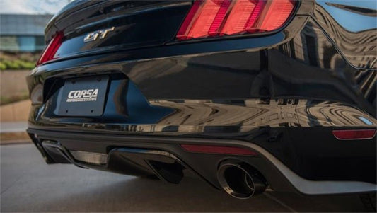CORSA Performance - Corsa 15-16 Ford Mustang GT Convertible 5.0L V8 Black Xtreme Dual Rear Exit Exhaust - Demon Performance