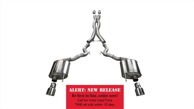 CORSA Performance - Corsa 15-16 Ford Mustang GT Convertible 5.0L V8 Polished Xtreme Dual Rear Exit Exhaust - Demon Performance