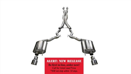 CORSA Performance - Corsa 15-16 Ford Mustang GT Convertible 5.0L V8 Polished Xtreme Dual Rear Exit Exhaust - Demon Performance