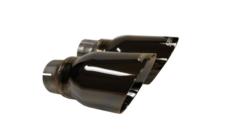 CORSA Performance - Corsa 15-17 Dodge Charger R/T Pursuit Valance 2.5in Inlet / 4in Outlet Black PVD Tip Kit - Demon Performance