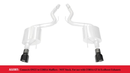 CORSA Performance - Corsa 15-17 Ford Mustang GT 3.0in Inlet / 4.5in Outlet Black PVD Tip Kit (For Corsa Exhaust Only) - Demon Performance
