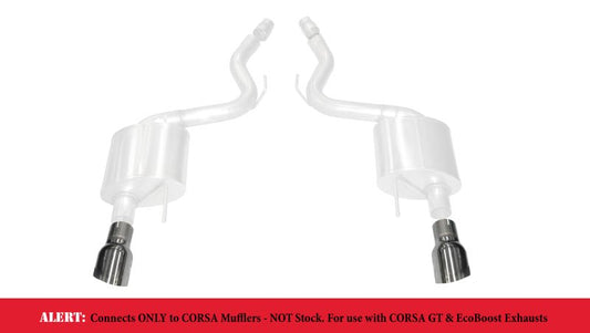 CORSA Performance - Corsa 15-17 Ford Mustang GT 3.0in Inlet / 4.5in Outlet Polished Tip Kit (For Corsa Exhaust Only) - Demon Performance