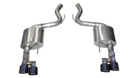 CORSA Performance - Corsa 18-19 Ford Mustang 5.0L V8 3in Sport Axle-Back Dual Rear Exit w/ 4in Black PVD Pro-Series Tips - Demon Performance