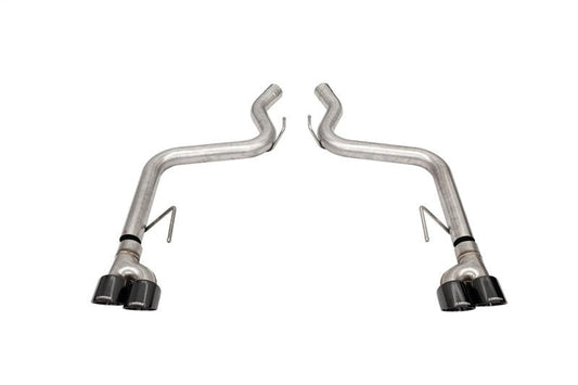CORSA Performance - Corsa 18-21 Ford Mustang GT Black 3.0in PVD AxleBack Exhaust w/4.0in Quad Pro Tips - Demon Performance