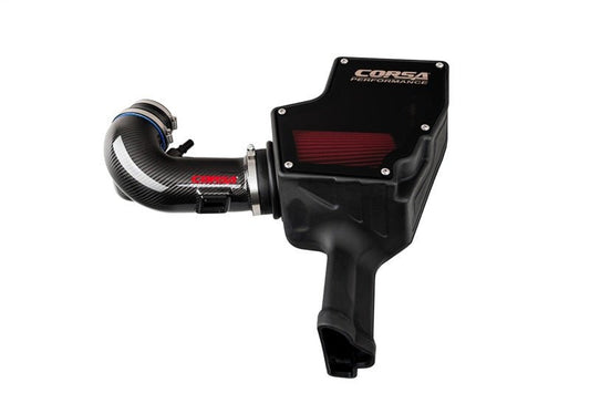 CORSA Performance - Corsa 18-22 Ford Mustang GT 5.0L V8 Carbon Fiber Air Intake w/ DryTech 3D No Oil - Demon Performance