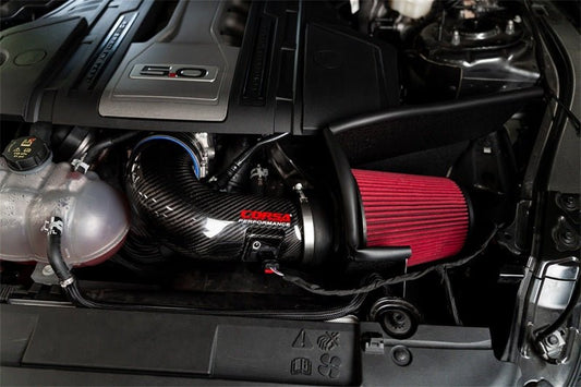 CORSA Performance - Corsa 2018+ Ford Mustang GT 5.0L V8 DryTech 3D Open Element Carbon Fiber Air Intake - Black - Demon Performance