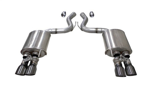 CORSA Performance - Corsa 2018+ Ford Mustang GT Fastback 5.0L 3in Sport Axle-Back Exhaust w/ 4in Gunmetal Tips - Demon Performance