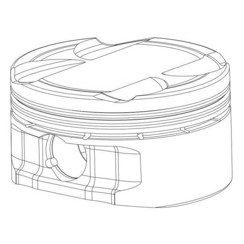 CP Pistons - CP Piston & Ring Honda B20 w/B16 Head - Bore (84mm) - Size (STD) - Comp Ratio (10.2) - Demon Performance