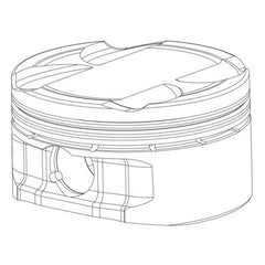 CP Pistons - CP Piston & Ring Honda B20 w/B16 Head - Bore (84mm) - Size (STD) - Comp Ratio (10.2) - Demon Performance