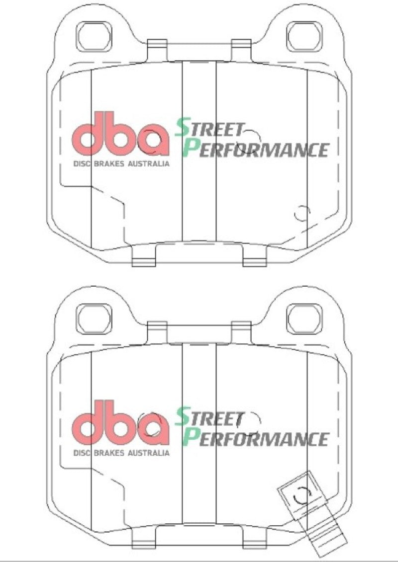 DBA - DBA 03-06 EVO / 04-09 STi / 03-07 350Z Track Edition/G35 w/ Brembo SP500 Rear Brake Pads - Demon Performance