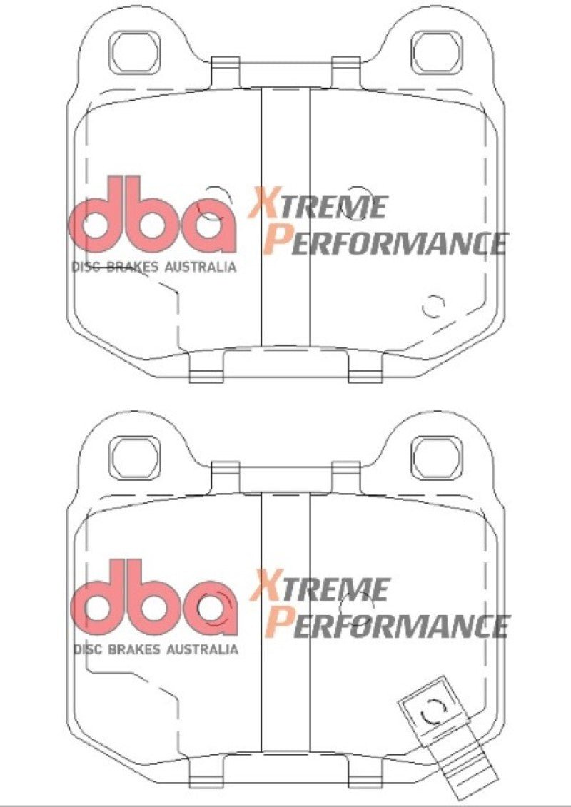 DBA - DBA 03-06 EVO / 04-09 STi / 03-07 350Z Track Edition/G35 w/ Brembo XP650 Rear Brake Pads - Demon Performance