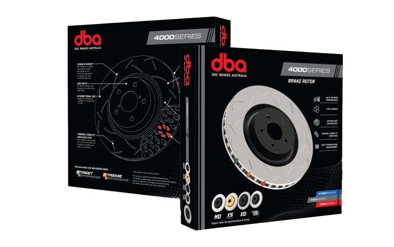DBA - DBA 08 - 09 Charger / Magnum / Challenger SRT8 w/ Brembo Front Slotted 4000 Series Rotor - Demon Performance