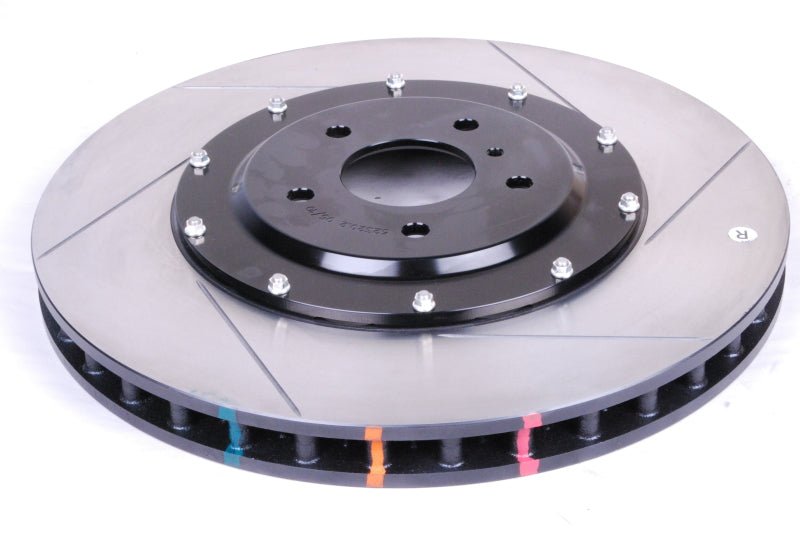 DBA - DBA 09-11 Nissan GTR R-35 Front Slotted 5000 Series 2 Piece Rotor Assembled w/ Black Hat - Demon Performance