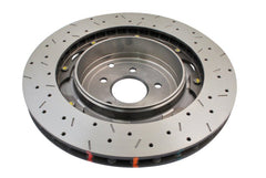 DBA - DBA 09+ Nissan GTR R-35 Rear Drilled & Slotted 5000 Series 2 Piece Rotor Assembled w/ Black Hat (Ava - Demon Performance