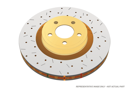 DBA - DBA 7/90 - 96 Turbo/6/89 - 96 Non - Turbo 300ZX Rear Drilled & Slotted 4000 Series Rotor - Demon Performance