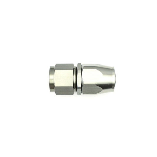 DeatschWerks - DeatschWerks 10AN Female Swivel Straight Hose End CPE - Anodized Matte Black - Demon Performance