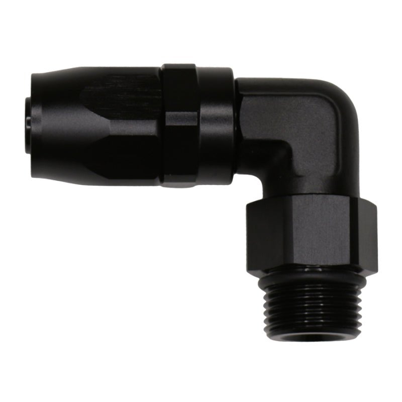 DeatschWerks - DeatschWerks 10AN ORB Female Swivel 90-Degree Hose End CPE - Anodized Matte Black - Demon Performance