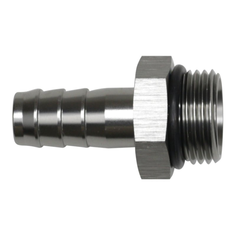 DeatschWerks - DeatschWerks 10AN ORB Male to 1/2in Male Triple Barb Fitting (Incl O-Ring) - Anodized DW Titanium - Demon Performance