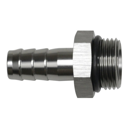 DeatschWerks - DeatschWerks 10AN ORB Male to 1/2in Male Triple Barb Fitting (Incl O-Ring) - Anodized DW Titanium - Demon Performance