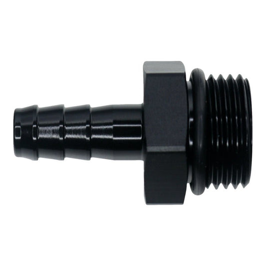 DeatschWerks - DeatschWerks 10AN ORB Male to 1/2in Male Triple Barb Fitting (Incl O-Ring) - Anodized Matte Black - Demon Performance