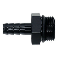 DeatschWerks - DeatschWerks 10AN ORB Male to 1/2in Male Triple Barb Fitting (Incl O-Ring) - Anodized Matte Black - Demon Performance