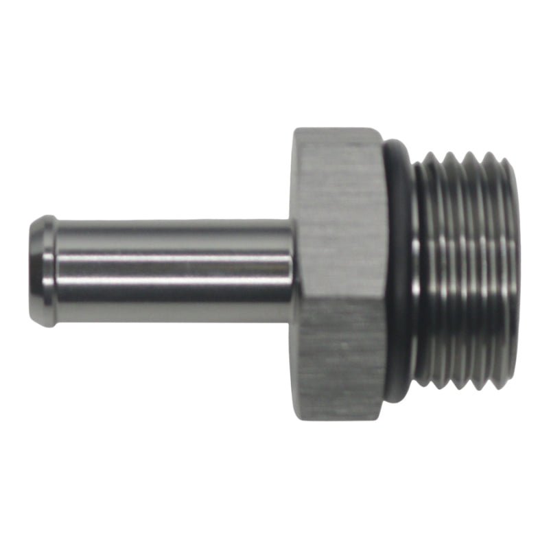 DeatschWerks - DeatschWerks 10AN ORB Male to 3/8in Male Barb Fitting - Anodized DW Titanium - Demon Performance