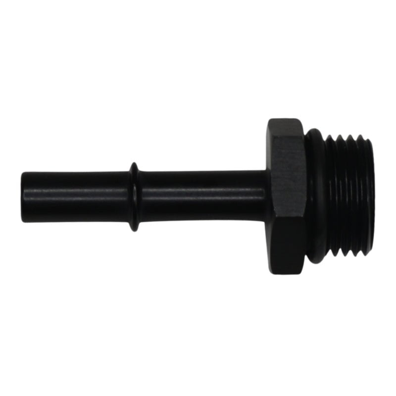 DeatschWerks - DeatschWerks 10AN ORB Male to 3/8in Male EFI Quick Connect Adapter - Anodized Matte Black - Demon Performance