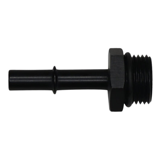 DeatschWerks - DeatschWerks 10AN ORB Male to 3/8in Male EFI Quick Connect Adapter - Anodized Matte Black - Demon Performance