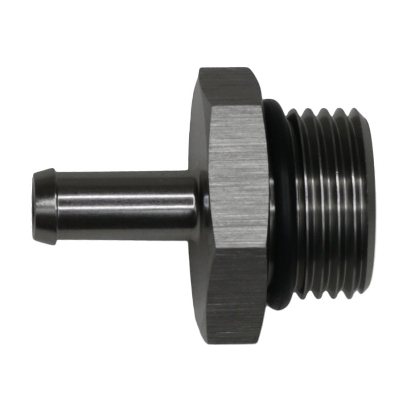 DeatschWerks - DeatschWerks 10AN ORB Male to 5/16in Male Barb Fitting - Anodized DW Titanium - Demon Performance