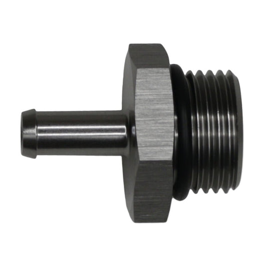 DeatschWerks - DeatschWerks 10AN ORB Male to 5/16in Male Barb Fitting - Anodized DW Titanium - Demon Performance