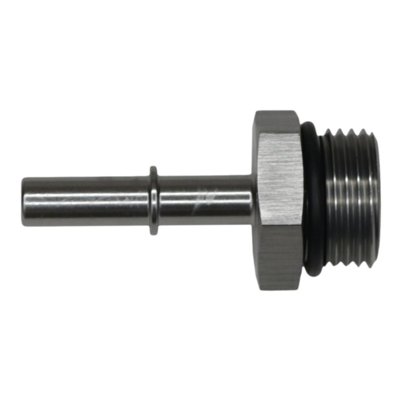DeatschWerks - DeatschWerks 10AN ORB Male to 5/16in Male EFI Quick Connect Adapter - Anodized DW Titanium - Demon Performance