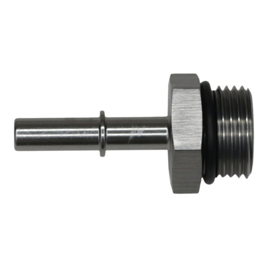 DeatschWerks - DeatschWerks 10AN ORB Male to 5/16in Male EFI Quick Connect Adapter - Anodized DW Titanium - Demon Performance