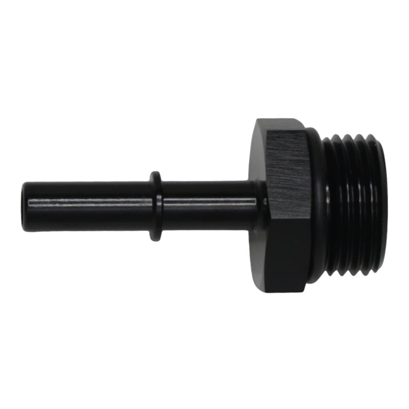 DeatschWerks - DeatschWerks 10AN ORB Male to 5/16in Male EFI Quick Connect Adapter - Anodized Matte Black - Demon Performance