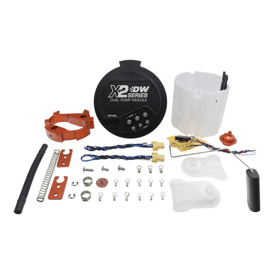 DeatschWerks - DeatschWerks 2006+ Hemi / 08-21 Challenger / 06-19 Charger X2 Series Fuel Pump Module w/o Pumps - Demon Performance