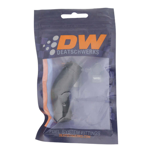 DeatschWerks - DeatschWerks 3/8in Female EFI Quick Connect to 3/8in Female EFI Quick Connect - Anodized Matte Black - Demon Performance