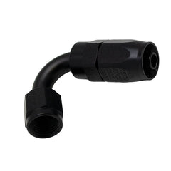 DeatschWerks - DeatschWerks 6 AN Female Flare Swivel 120-Degree Hose End CPE - Anodized Matte Black - Demon Performance