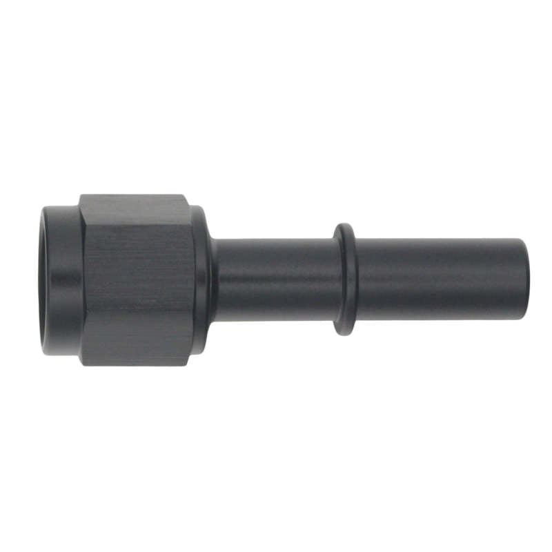 DeatschWerks - DeatschWerks 6AN Female Flare Swivel to 3/8in Male EFI Quick Disconnect - Anodized Matte Black - Demon Performance