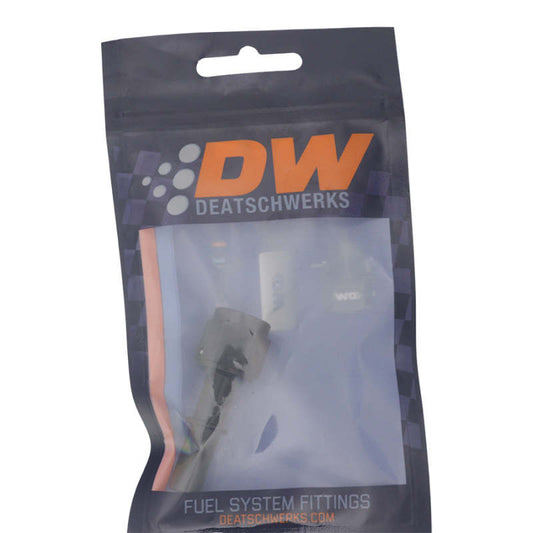 DeatschWerks - DeatschWerks 6AN Female Flare Swivel to 3/8in Male EFI Quick Disconnect - Anodized Matte Black - Demon Performance