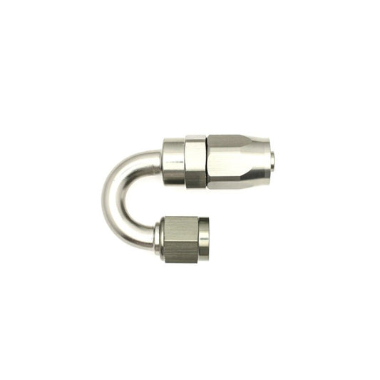 DeatschWerks - DeatschWerks 6AN Female Swivel 180-Degree Hose End CPE - Anodized Matte Black - Demon Performance