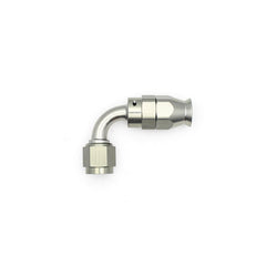 DeatschWerks - DeatschWerks 6AN Female Swivel 90-Degree Hose End PTFE (Incl 1 Olive Insert) - Anodized Matte Black - Demon Performance